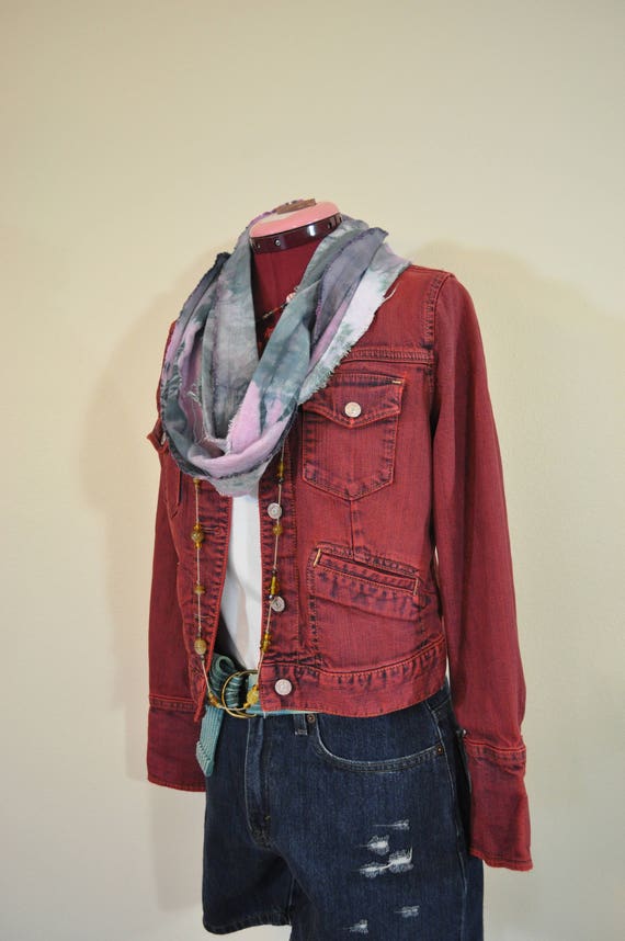 gap cropped denim jacket