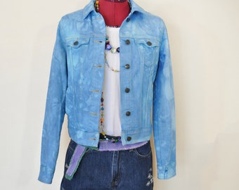 Aqua Small Denim JACKET Royal Blue Dyed 