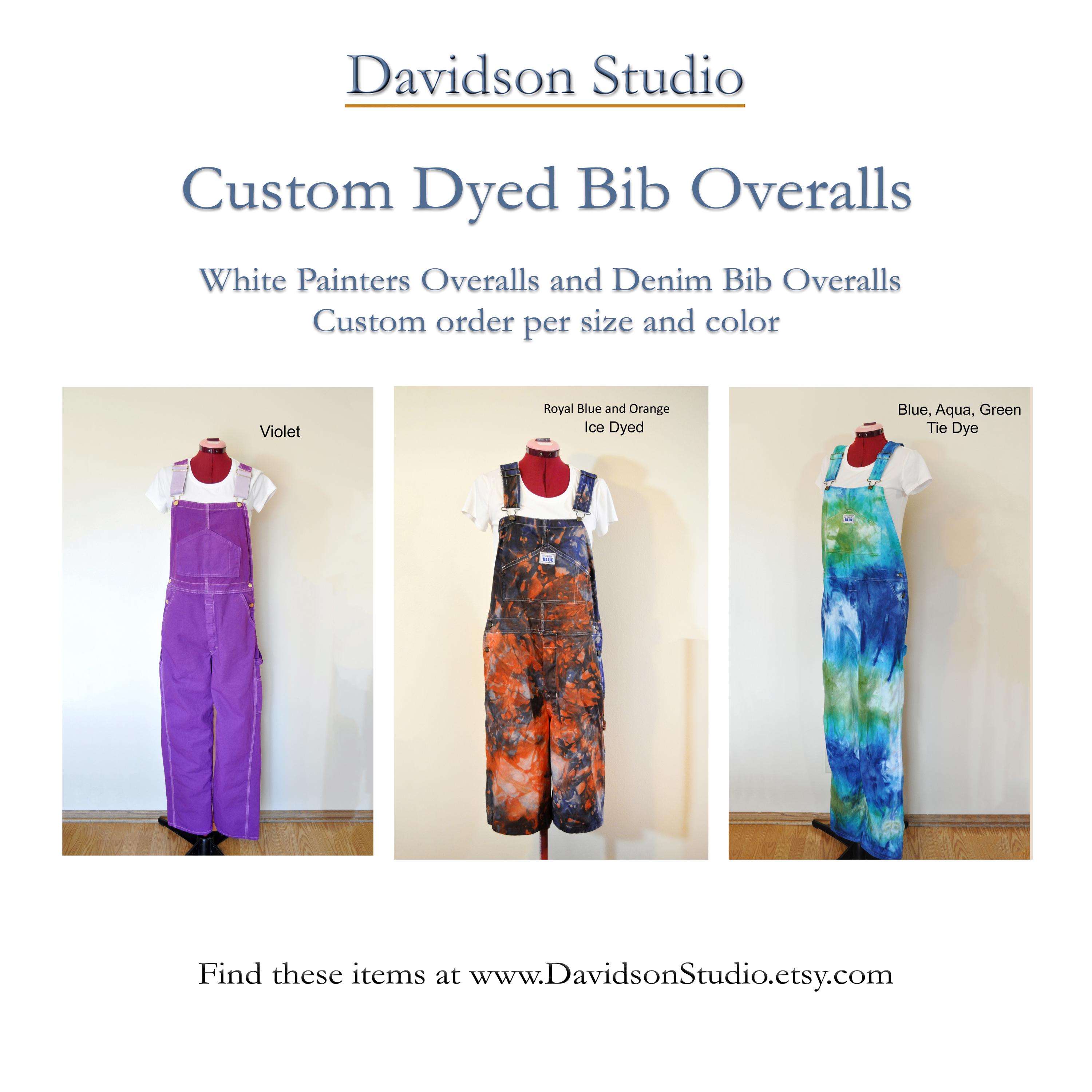 Red Violet Mens Medium NEW Dickies Cotton Painters Bib OVERALL