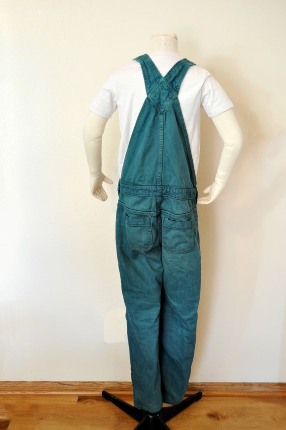 Green Kids XL 12 Year Bib Overall Pants - Dark Gr… - image 5