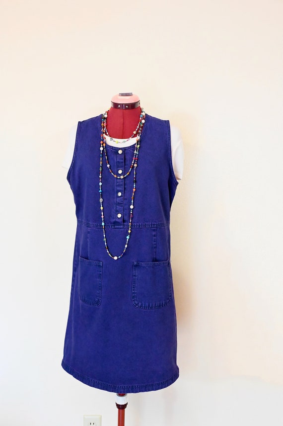 white christmas dresses Women's Sonoma Sonoma Button Front Denim Dress Denim, L main image 1