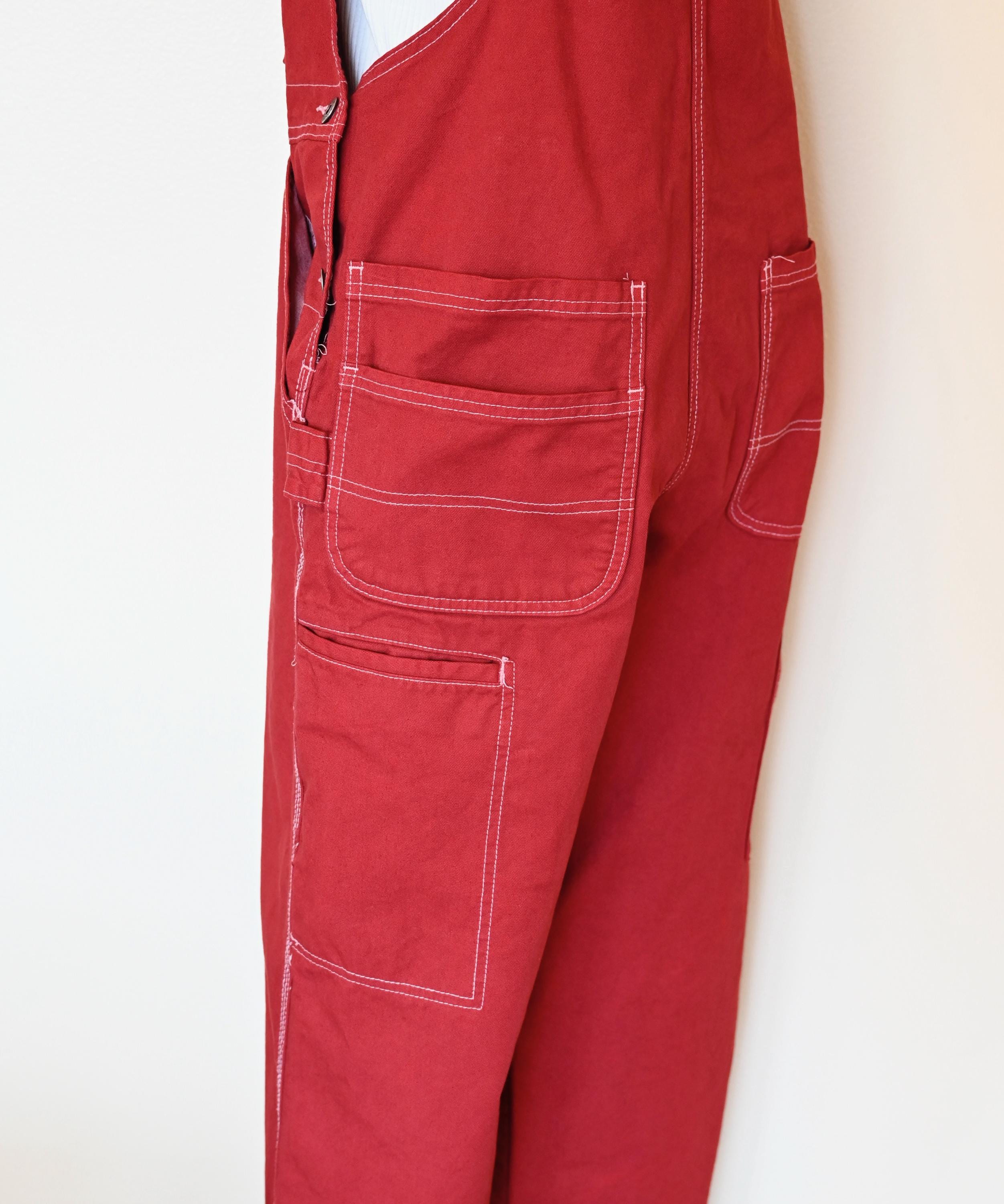 Wine Dyed Mens Small NEW Dickies Painters Bib OVERALL Pants (30W X