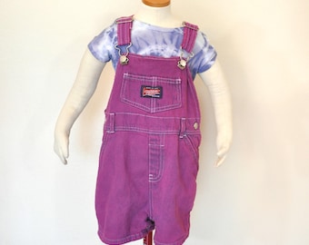 Peto infantil de Old Navy reciclado, teñido de rosa fucsia, para niños de 18 a 24 meses (61 cm de ancho x 5 cm de largo).