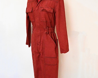 Red Dyed Womens Extra Small Upcycled Universal Thread BODYSUIT Pant (36 chest - 28 Waist)