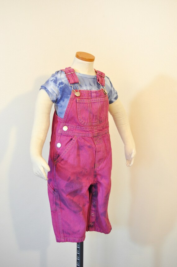 Magenta Pink Kid 12 Mo. Bib OVERALL Pants - Hot Pi