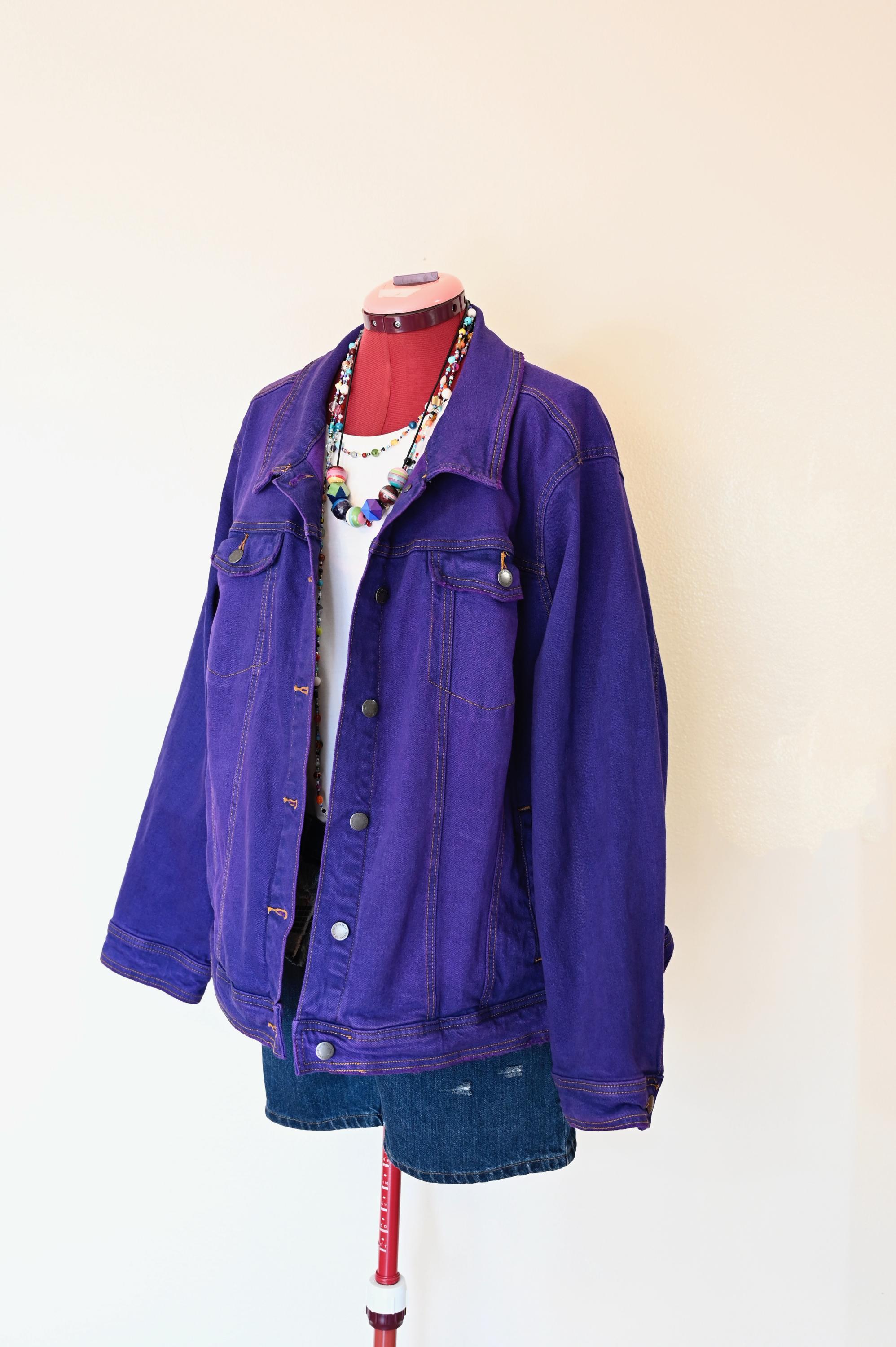 Violet Dyed Womens Extra Large 3X Upcycled Universal Thread Denim