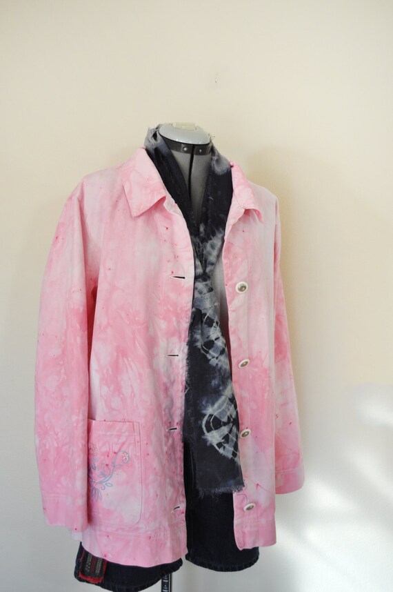 denim jacket pastel