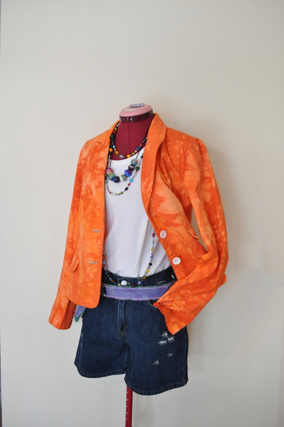 Orange Jrs. Large Cotton JACKET - Fire Orange Hand