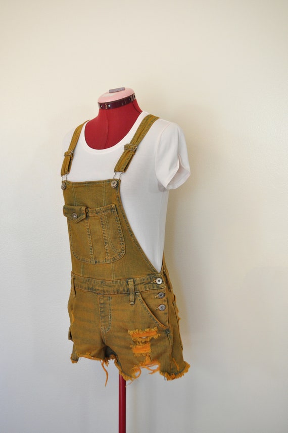Womens bib shop overall shorts
