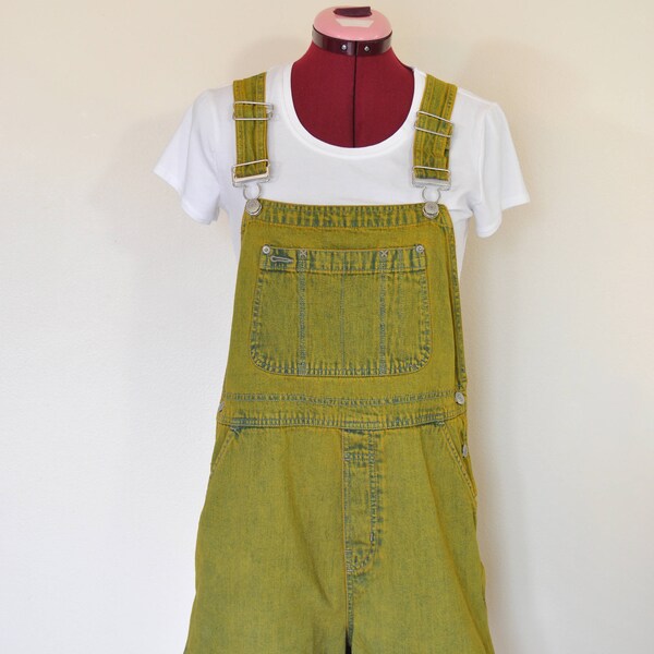 Denim medio oro pantaloncini nel complesso - Gap Upcycled oro giallo tinto Denim Jean maschietti - adulto Womens taglia media (34 vita)