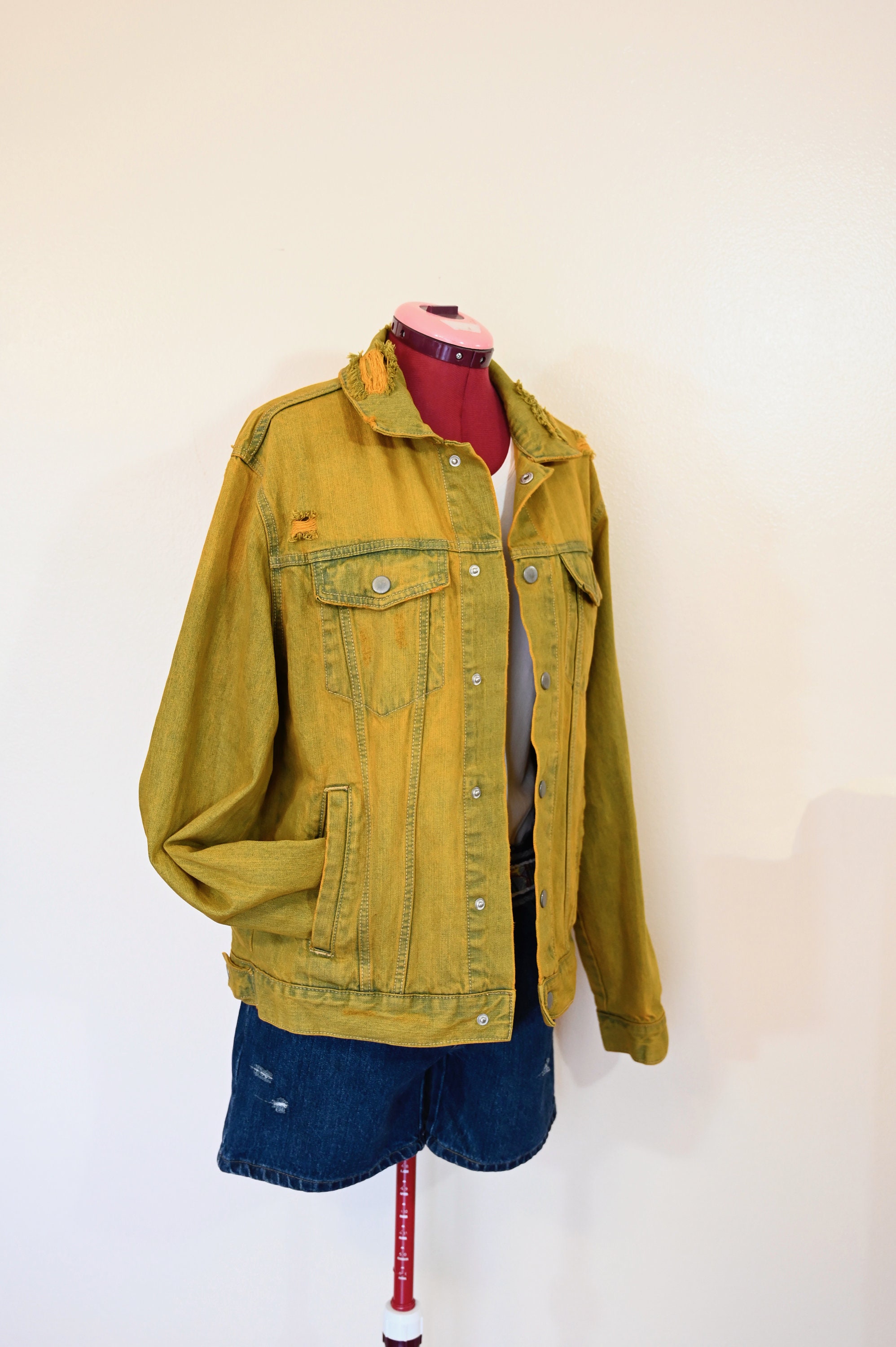 ジャケット・アウター TANAKA THE JEAN JACKET - YELLOW ROSE THE JEAN JACKET - YELLOW ROSE | TANAKA NY TYO