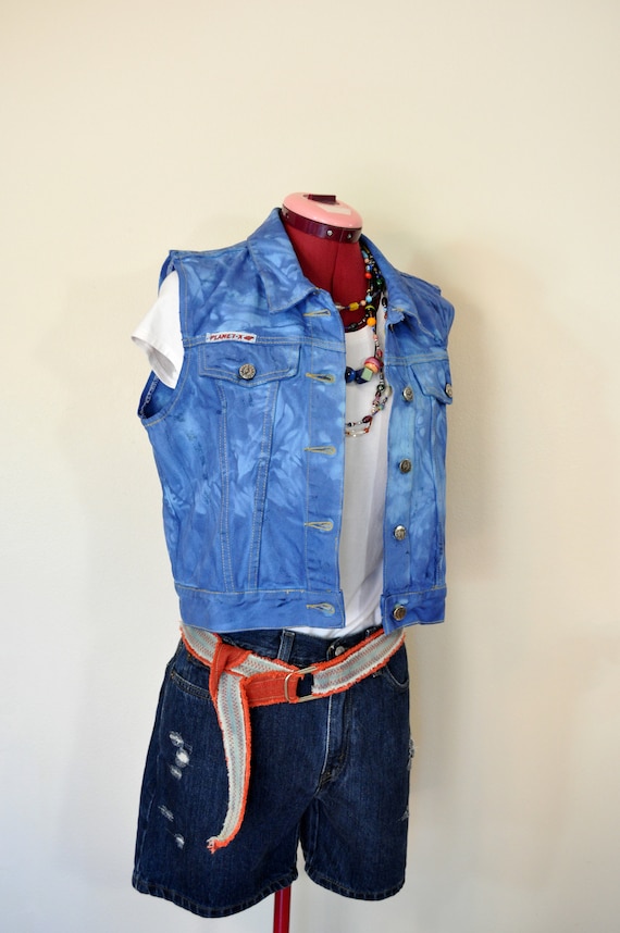 Juniors denim deals vest