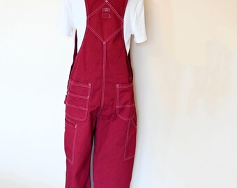 Wine Dyed Mens Small NEW Dickies Painters Bib OVERALL Pants (30W X