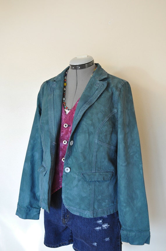 dark green denim jacket womens