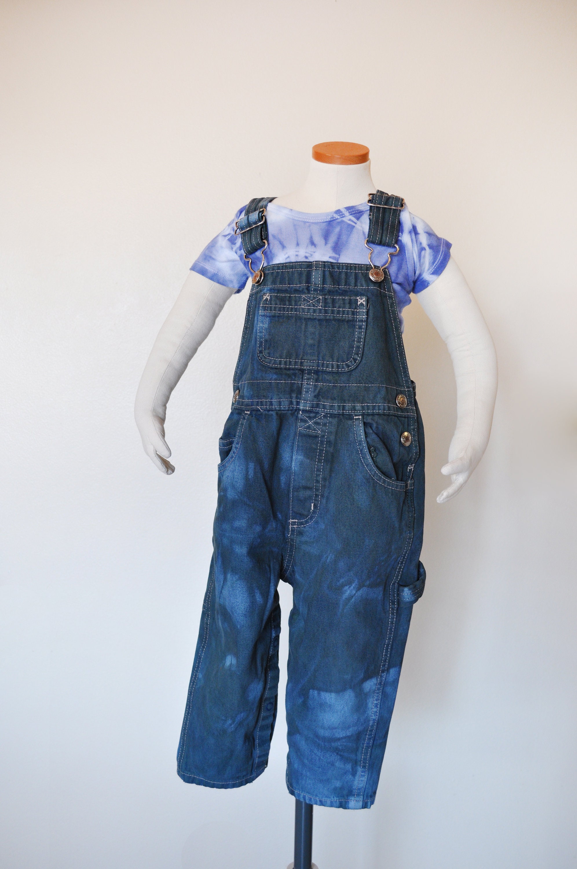 Green Kids 24 Mo Bib Overall Pants Blue Green Dyed Arizona - Etsy Finland