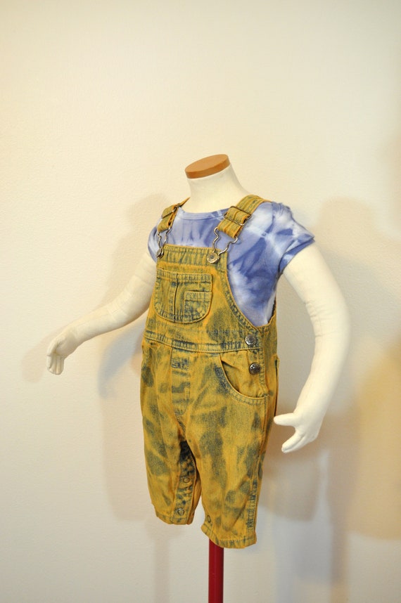 Gold Kid 3 Mo. Bib OVERALL Pants - Dyed Rustic Go… - image 4