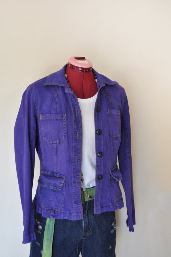 mauve jean jacket