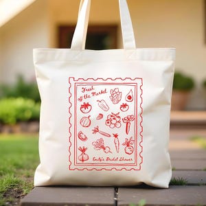 Fresh Off the Market Bridal Shower Gifts | She&#39;s Fresh Off the Market Bach Party | Farmers Market Themed Bachelorette Party Tote Bag