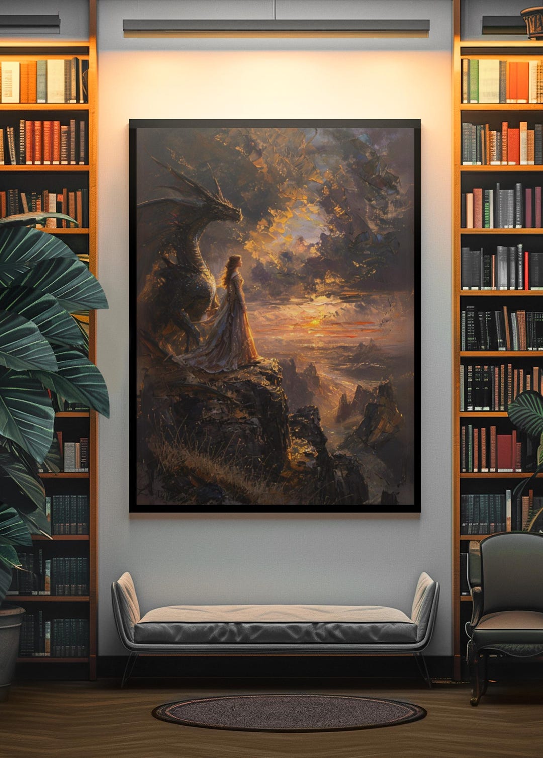 Epic Fantasy Warrior Digital Print | Dramatic Medieval Art | Dark ...