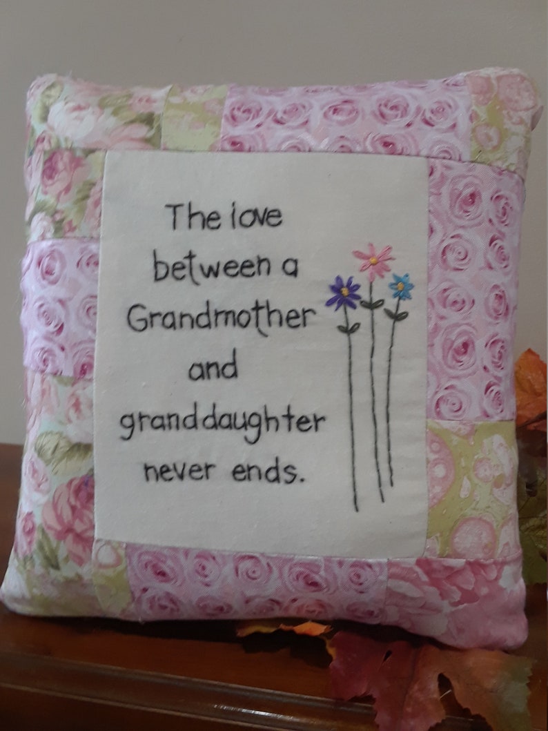 Grandmother and Granddaughter Pillow - Etsy