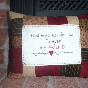 Sister-In-law Friend Pillow