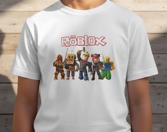 RobloxキッズコットンTシャツ：男の子と女の子のための楽しいゲームシャツ