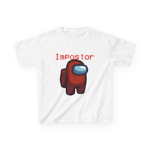 Among Us Impostor T-Shirt | Red Crewmate Gaming Tee | Sus Video Game Apparel