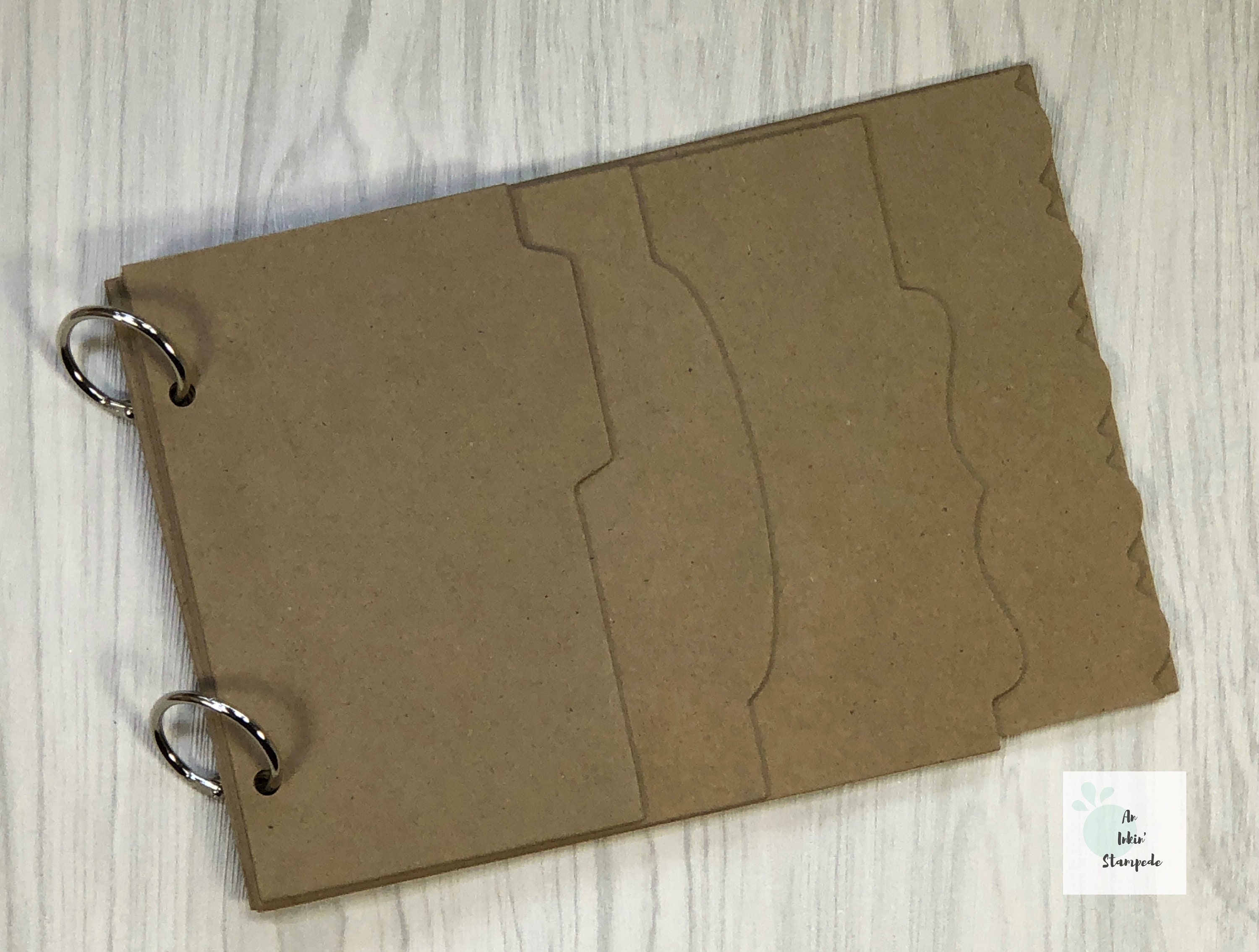 Chipboard Album Layered Page Kraft Decorative Edge Album Etsy