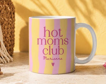 Hot Moms Club Mama Tasse Personalisiert Muttertag Geschenk Mutter Kaffebecher Beste Mama