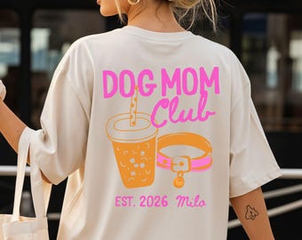 Custom Dog Mom Gift Dog Mom Shirt Crewneck Personalized