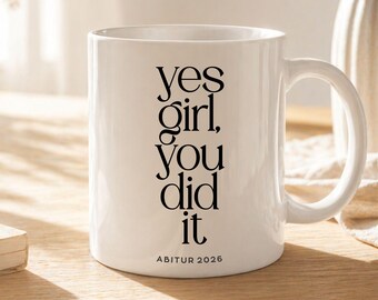 Abi Tasse Personalisiertes Abitur Geschenk Bachelor Prüfung Bestanden Glückwunsch