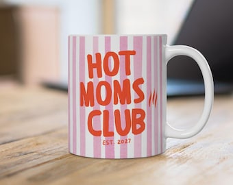 Hot Moms Club Mama Tasse Personalisiert Muttertag Geschenk Mutter Kaffebecher Beste Mama