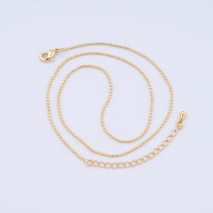 18K Gold Filled Ball Necklace Gold Chain Necklace Dainty Jewelry Necklace Birthday Gift Valentine&#39;s Day Gift
