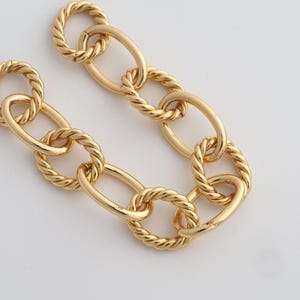 1 Meter 18K Gold Filled Twist-Ketten Zierliche halb fertige Ketten für DIY-Schmuckzubehör