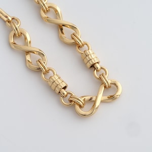 1 Meter 18K Gold Filled Figure 8 Chains Dainty Semi Finished Chains for DIY Jewelry Findings Supply