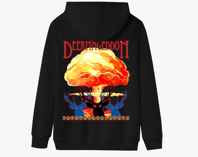 Deermageddon "Nuke Design" Unisex Fleece Lined Hoodie - Multiple Color Options