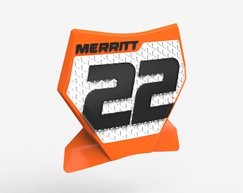 23-25 KTM 250f/450f Custom Number Plate | Vented and Standard | One, Two or Three Color Designs