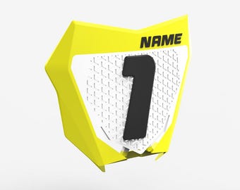 18-25 Suzuki 250f/450f Custom Number Plate | Vented and Standard | One, Two or Three Color Designs