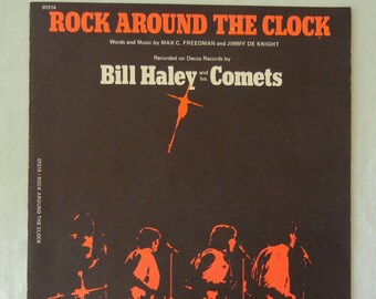 Vintage 1953 Rock Around the Clock Sheet Music - Bill Haley & the Comets