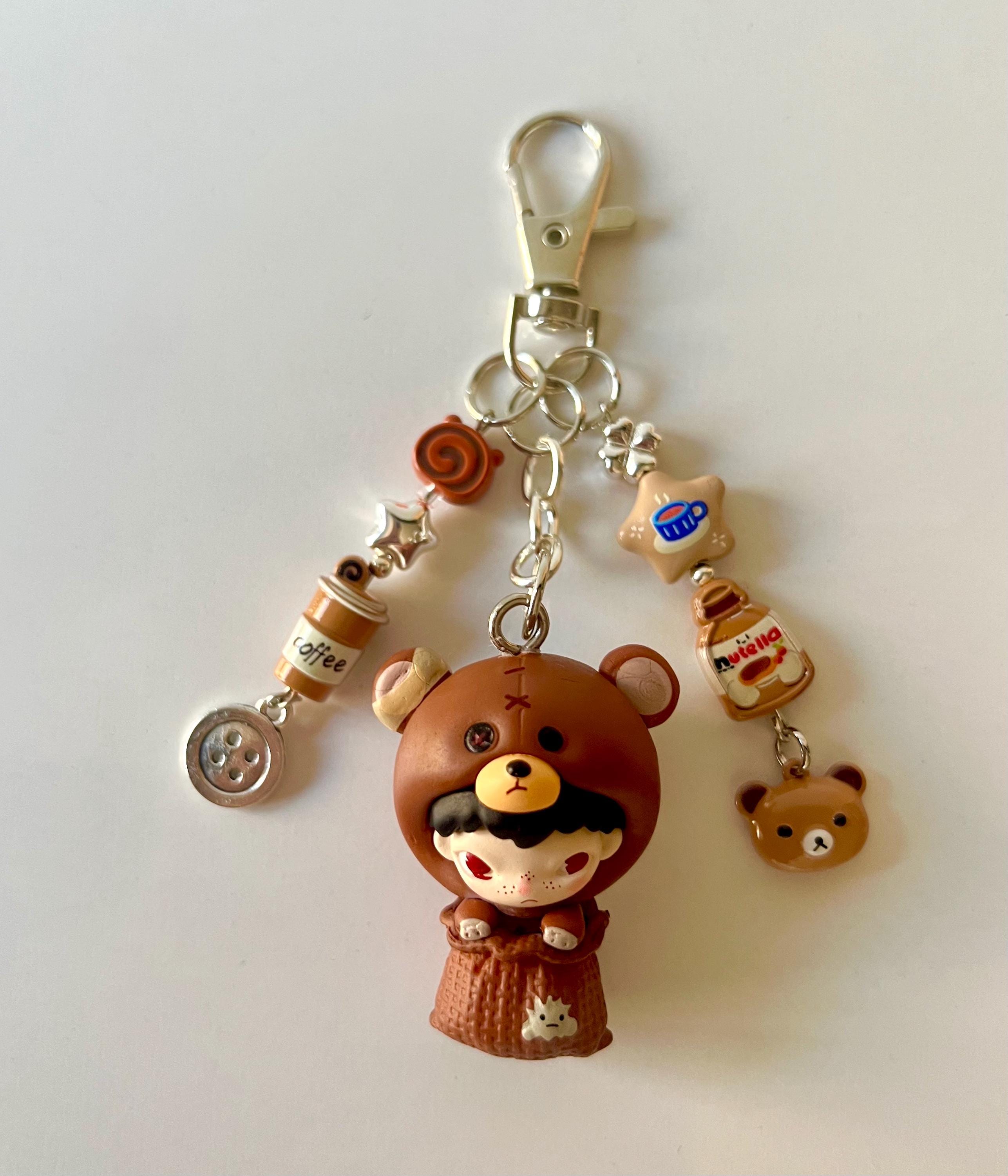 Hirono Keychains | Bag Charms | Beaded Keychains - Etsy