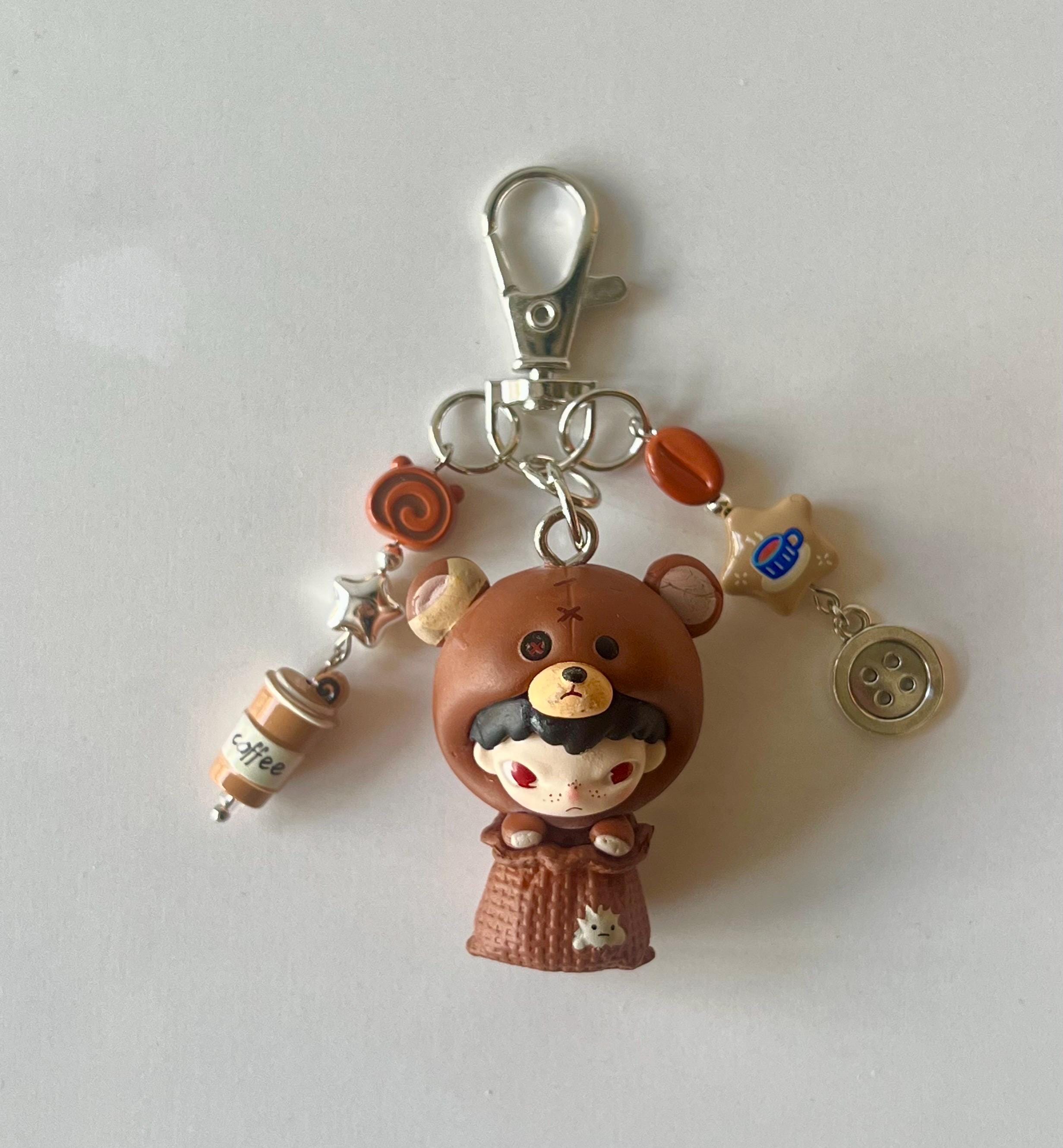 Hirono Keychains | Bag Charms | Beaded Keychains - Etsy