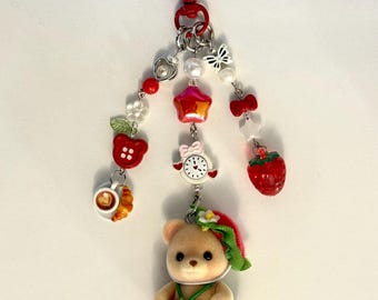 Sylvanian Families Strawberry Babies Keychains | Strawberry Calico Critters Keychains | Bag charms