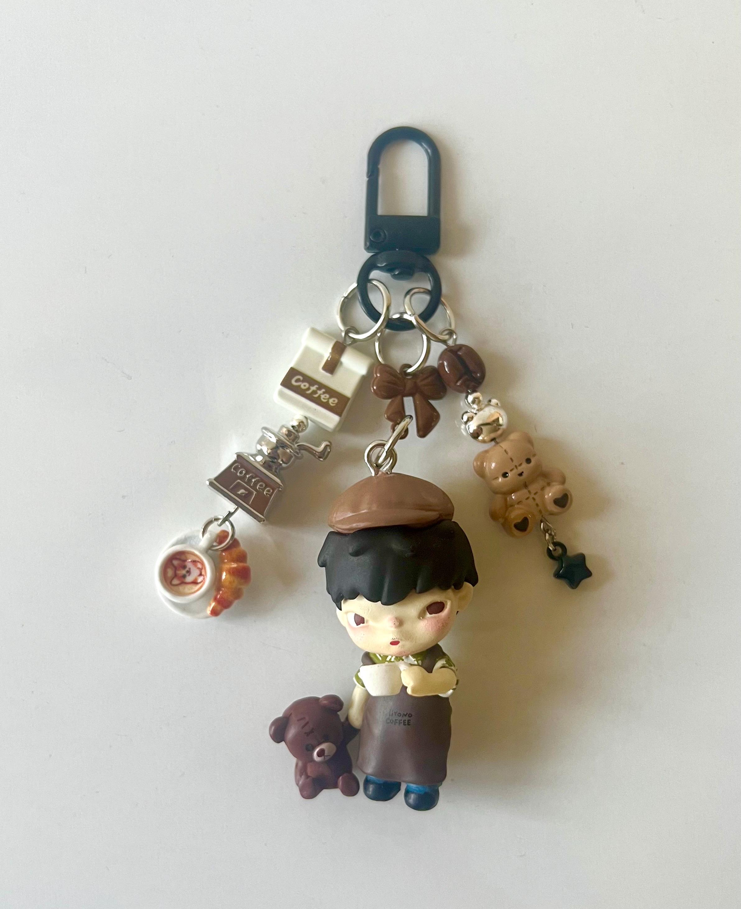 Hirono Keychains | Bag Charms | Beaded Keychains - Etsy