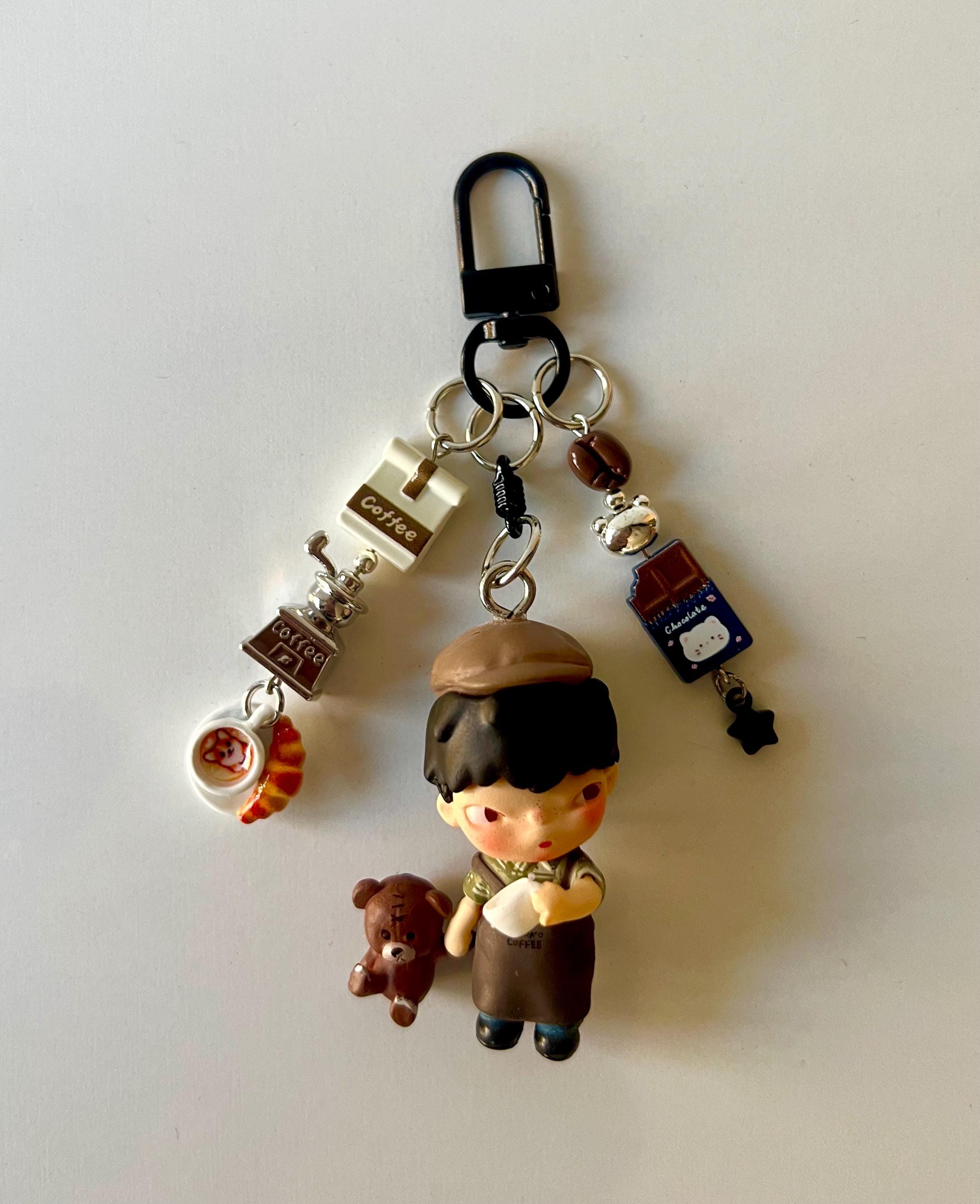 Hirono Keychains | Bag Charms | Beaded Keychains - Etsy