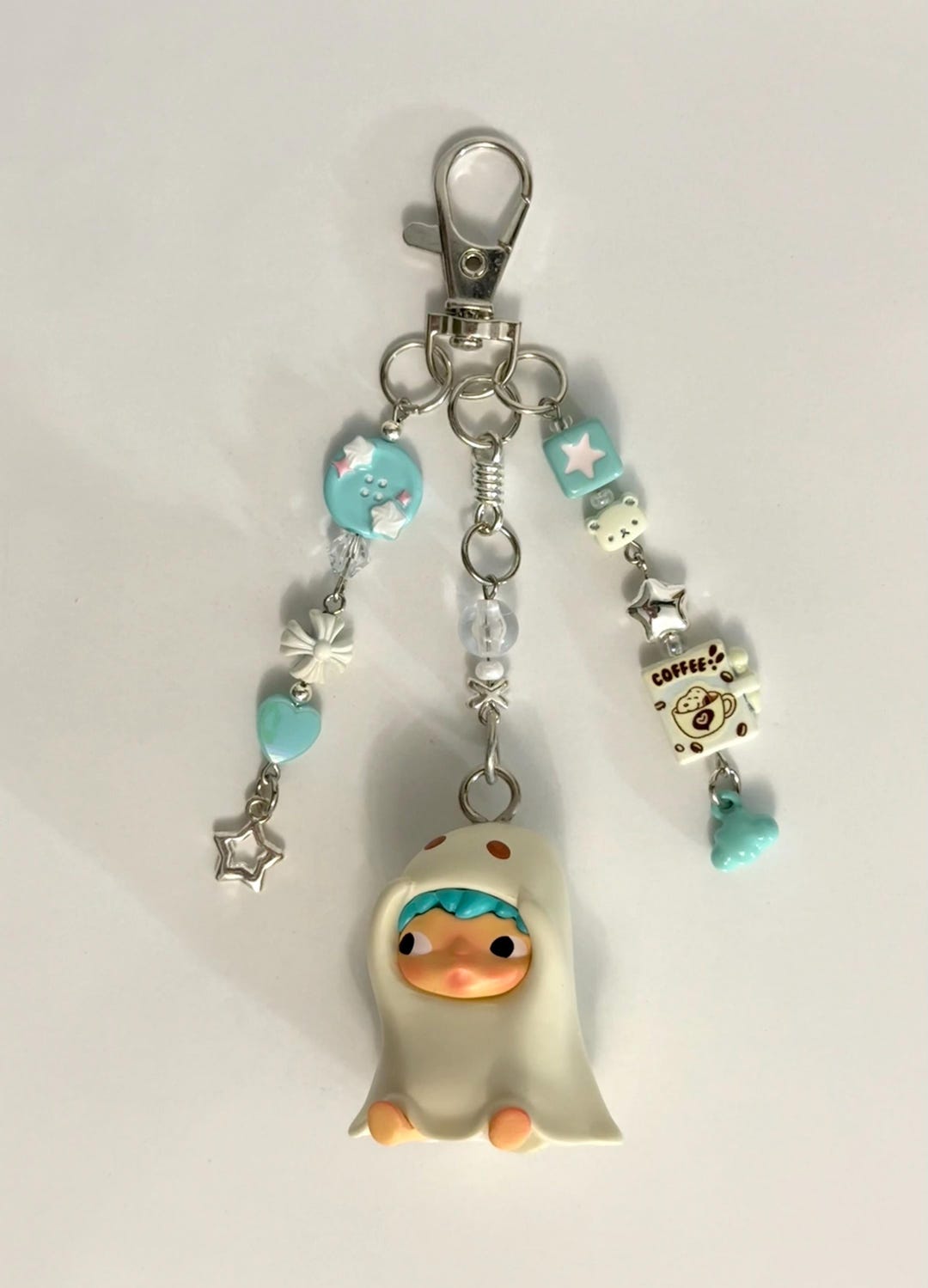 Hirono Keychains | Bag Charms | Beaded Keychains - Etsy