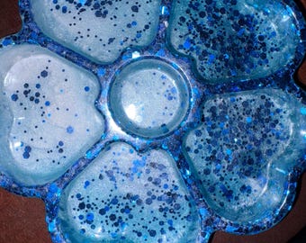 Handmade Resin Trinket Tray: Various Colors and Styles