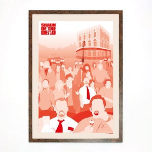 Shaun of the Dead print | Movie wall art | Film poster | Cult movie art | Zombie movie print | Cornetto | Trilogy movie