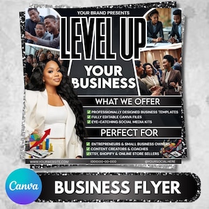 Business Coach Flyer Canva Template, Consultation Flyer,Entrepreneur Flyer,Workshop Flyer,Coaching Template,Coaching Business Flyer Template