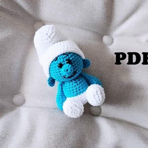 CROCHET PATTERN Blue Elf / Amigurumi tutorial PDF file Eng
