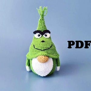 CROCHET PATTERN Gnome / Amigurumi tutorial PDF file Eng